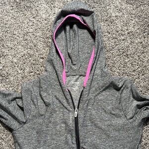Reebok Size Large Charcoal and Pink Hoodie‎ with size M Jogger Bottoms